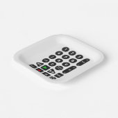 TV Remote met VCR-Button Papieren Bordje (Gebogen)