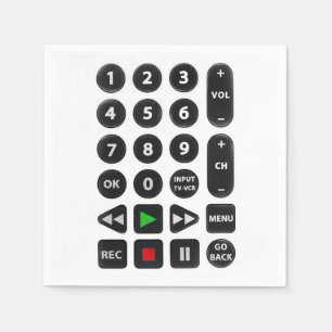 TV Remote met VCR-Button Servet