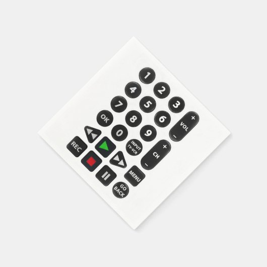 TV Remote met VCR-Button Servet (Hoek)