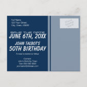  tv-reparateur 50e verjaardag Bewaar de datum Aankondigingskaart (Achterkant)