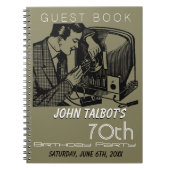 tv-reparateur 70e Birthday Party Guest Book Notitieboek (Voorkant)