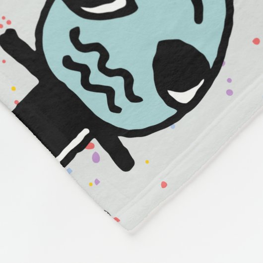 TV-serie Doodles: Funny  Set. Fleece Deken (Hoek)