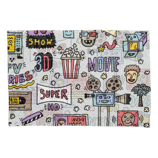 TV-serie Doodles: Funny  Set. Kussensloop (Voorkant)