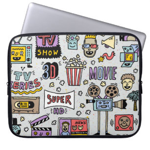 TV-serie Doodles: Funny Set. Laptop Sleeve