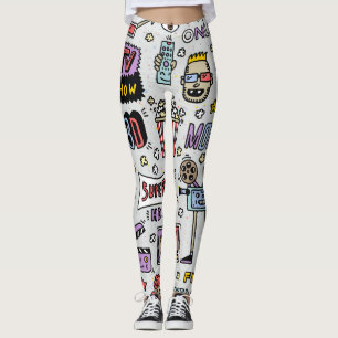 TV-serie Doodles: Funny  Set. Leggings