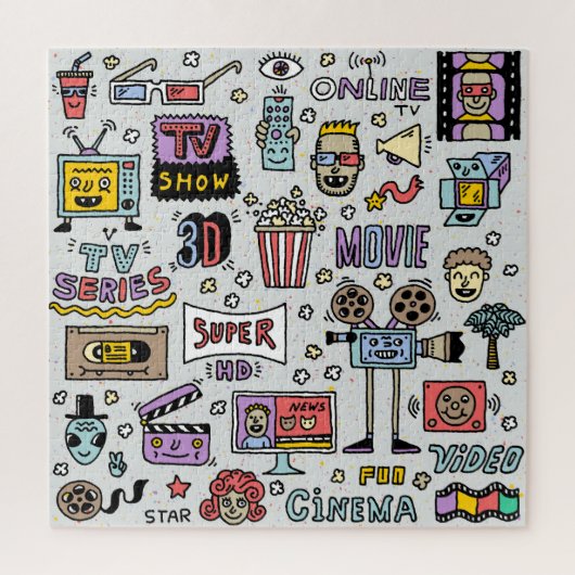 TV-serie Doodles: Funny Set. Legpuzzel (Verticaal)