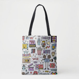 TV-serie Doodles: Funny Set. Tote Bag