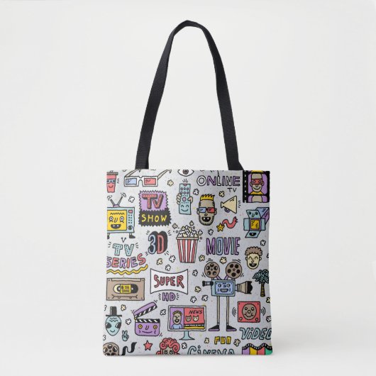 TV-serie Doodles: Funny  Set. Tote Bag (Voorkant)