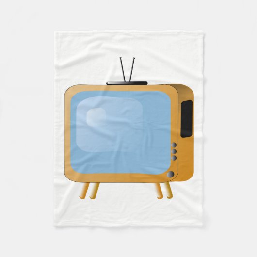 Tv-set Fleece Deken (Voorkant)