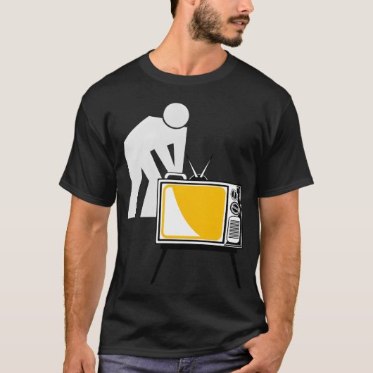 TV show the person holding the television tshirt g (Voorkant)