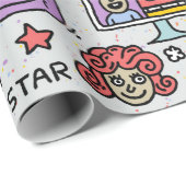 TV Shows, serie en films Funny Doodle Cadeaupapier (Rol Hoek)