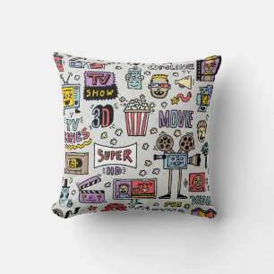 TV Shows, serie en films Funny Doodle Kussen