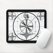 Tv-signaal uit Mousepad Muismat (Met muis)