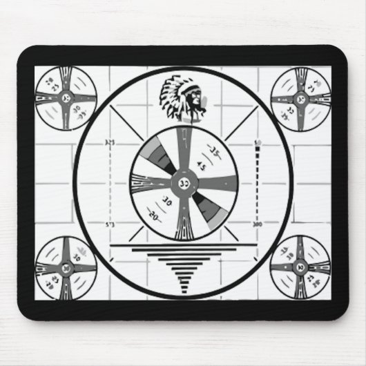 Tv-signaal uit Mousepad Muismat (Voorkant)