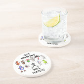 Tv-sportfanaat Zandsteen Onderzetter (Zijkant)