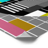 Tv Test Kaart Closedown Poster (Hoek)