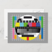 Tv-testscherm Briefkaart (Voorkant / Achterkant)