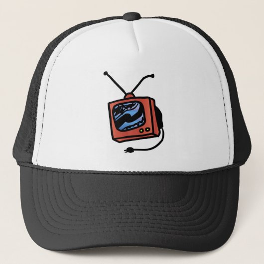tv-toestel trucker pet (Voorkant)