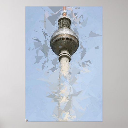 Tv-toren Berlijn Poster (Voorkant)