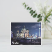 Tv-toren en kathedraal van Berlijn in Berlijn, Dui Briefkaart (Staand voorkant)