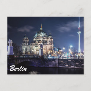 Tv-toren en kathedraal van Berlijn in Berlijn, Dui Briefkaart