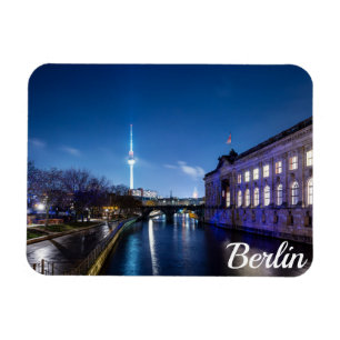 Tv-toren en museumeiland in Berlijn, Duitsland Magneet
