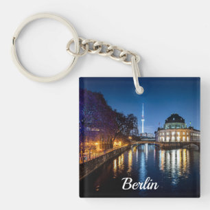 Tv-toren en museumeiland in Berlijn, Duitsland Sleutelhanger