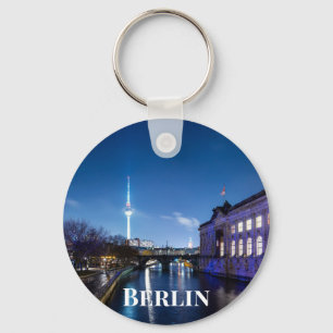 Tv-toren en museumeiland in Berlijn, Duitsland Sleutelhanger