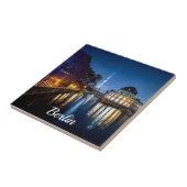 Tv-toren en museumeiland in Berlijn, Duitsland Tegeltje (Zijkant)