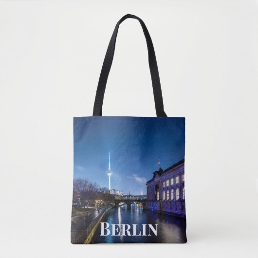 Tv-toren en museumeiland in Berlijn, Duitsland Tote Bag (Voorkant)