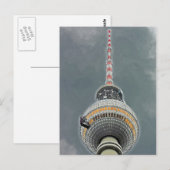 Tv Tower (Fernsehturm), Berlijn (tv2) Briefkaart (Voorkant / Achterkant)