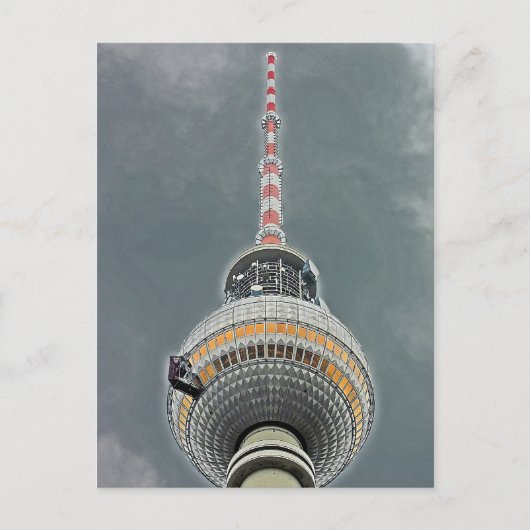 Tv Tower (Fernsehturm), Berlijn (tv2) Briefkaart (Voorkant)