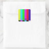 Tv Vierkante Sticker (Tas)