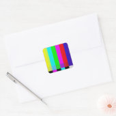Tv Vierkante Sticker (Envelop)