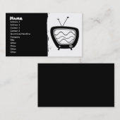 TV-Visitekaartjes retro Visitekaartje (Voorkant / Achterkant)