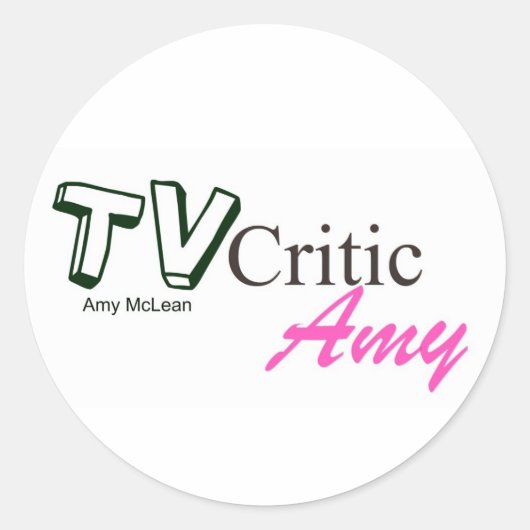 TVCriticAmy logo stickers (Voorkant)