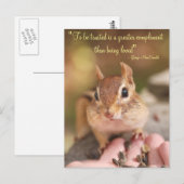 Tvertrouwt Chipmunk Briefkaart (Voorkant / Achterkant)
