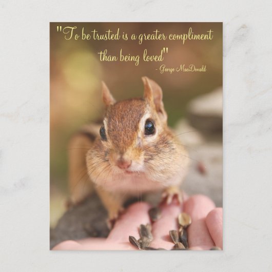 Tvertrouwt Chipmunk Briefkaart (Voorkant)