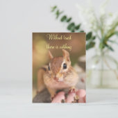 Tvertrouwt Chipmunk Briefkaart (Staand voorkant)