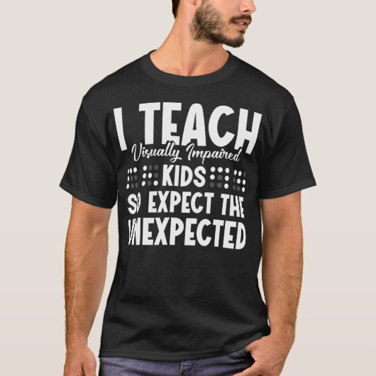 Tvi Teacher Appreciation Magical Visually Impaired T-shirt (Voorkant)