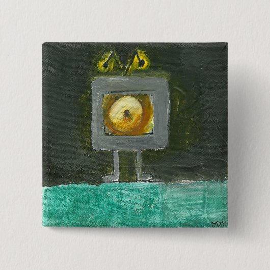 TVMAN-Button Vierkante Button 5,1 Cm (Voorkant)