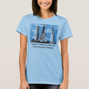 TVP1_01, ik steun het helpen van de Proje van Venu T-shirt