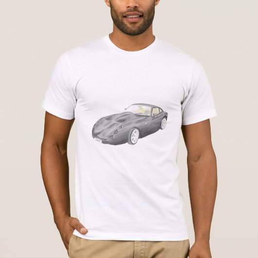 TVR Tuscan Classic car T Shirt art, aanpasbaar (Voorkant)
