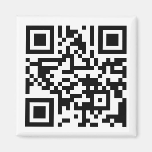 TVU QR-code naar website Magneet (Voorkant)