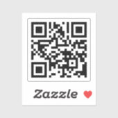 TVU QR-code naar website Sticker (Vel)