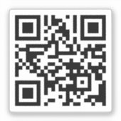 TVU QR-code naar website Sticker (Voorkant)