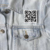 TVU QR-code naar website Vierkante Button 5,1 Cm (In situ)