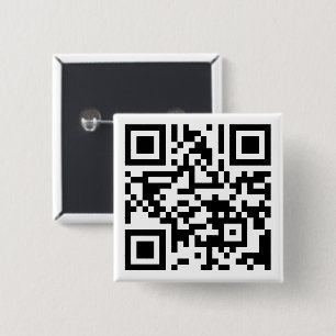 TVU QR-code naar website Vierkante Button 5,1 Cm