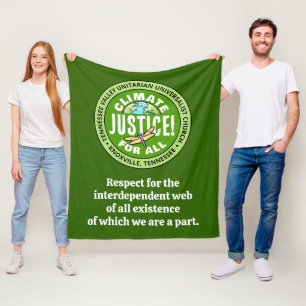 TVUC Klimaatrechtvaardigheid! Voor iedereen Fleece Deken