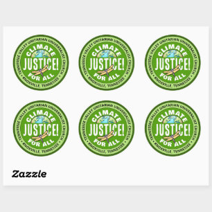 TVUC Klimaatrechtvaardigheid! Voor iedereen Ronde Sticker